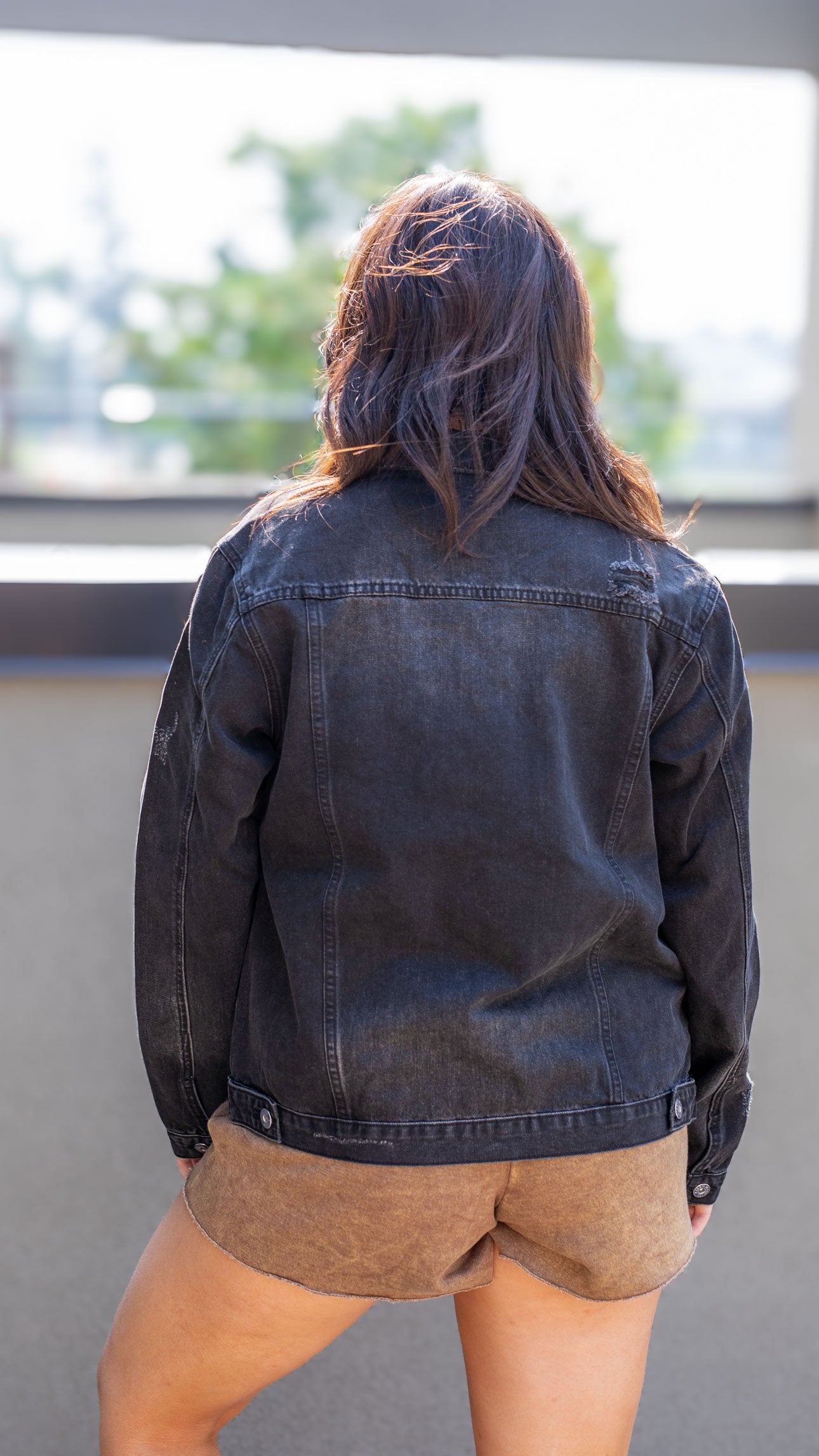 VINCENT CLASSIC FIT JEAN JACKET (BLACK)