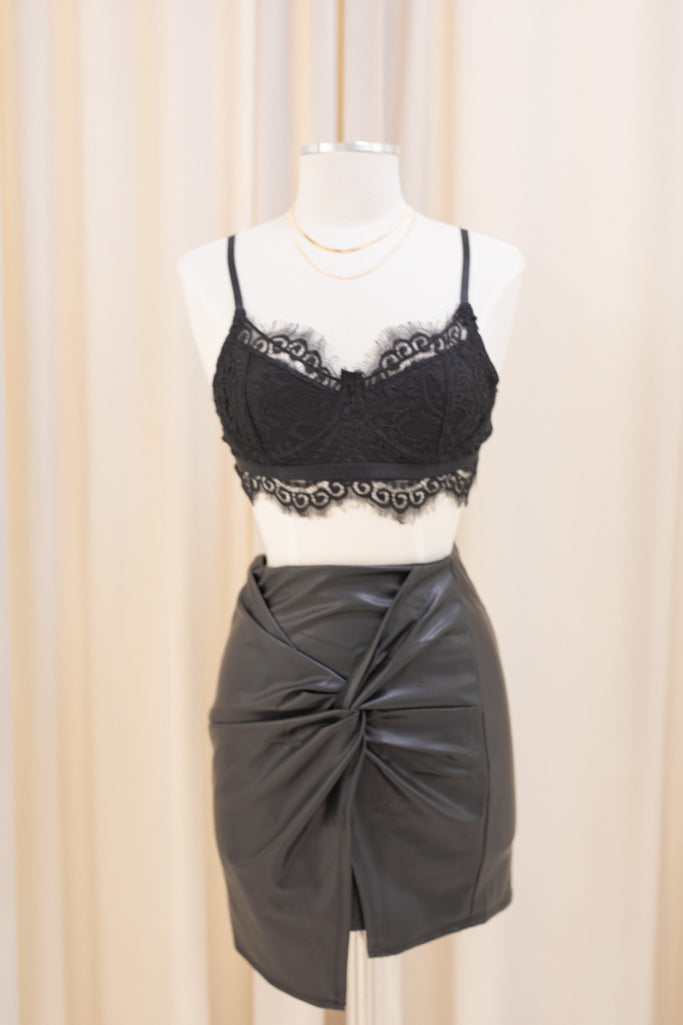 NEW CLARA LACE BRALETTE (BLACK)