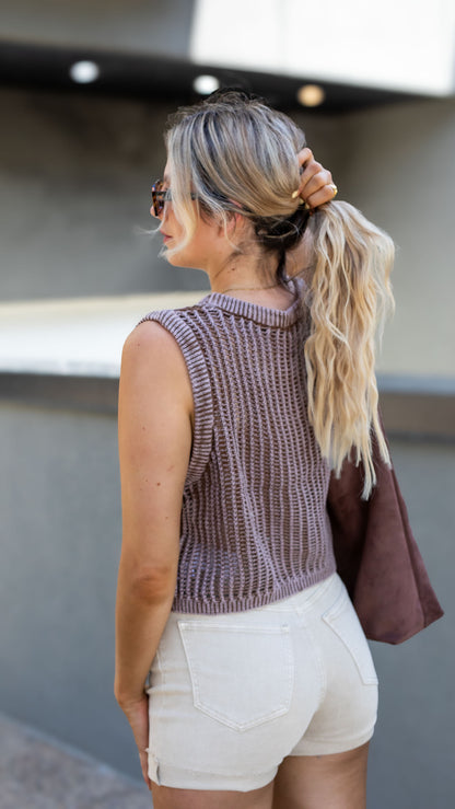 BILLY CROCHET TOP (EMERALD)