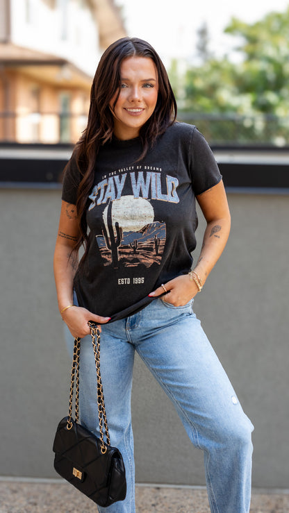 STAY WILD GRAPHIC T-SHIRT | ONLY (BEST SELLER)