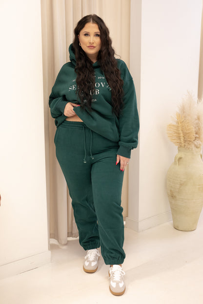 VELENZIA HOODIE &amp; JOGGER SWEAT SET (HUNTER) | + CURVY