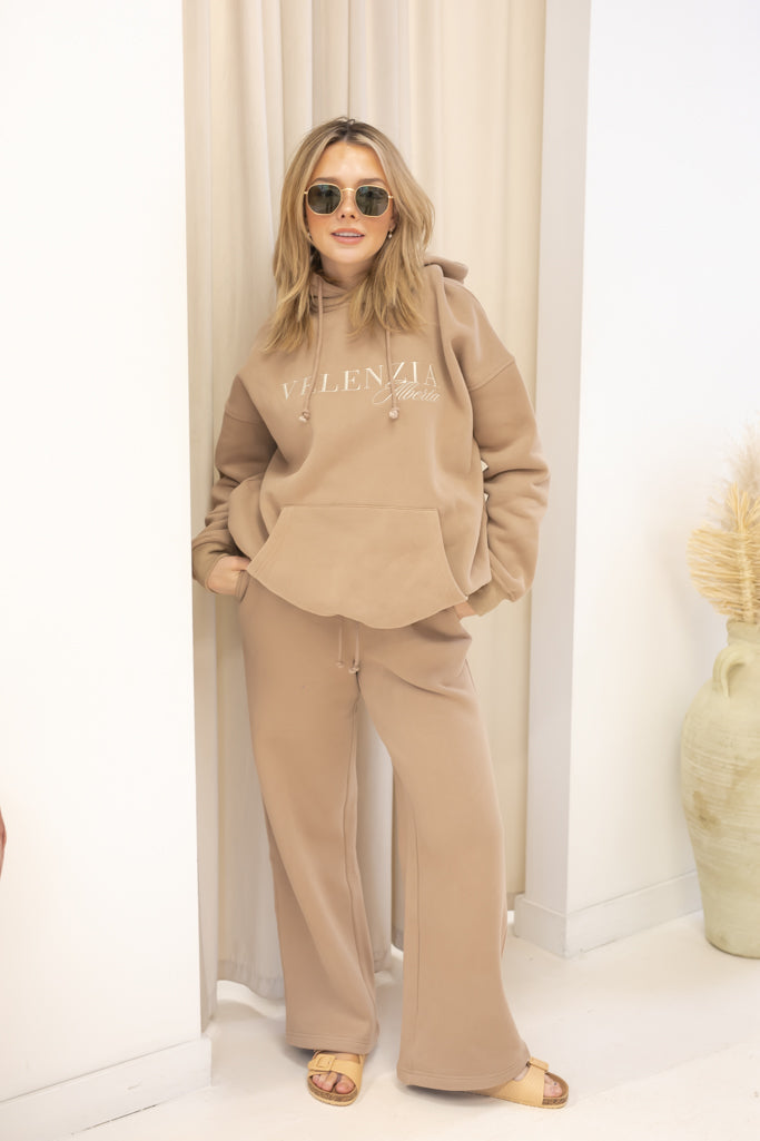 VELENZIA HOODIE SWEAT SET (NUDE) | + CURVY