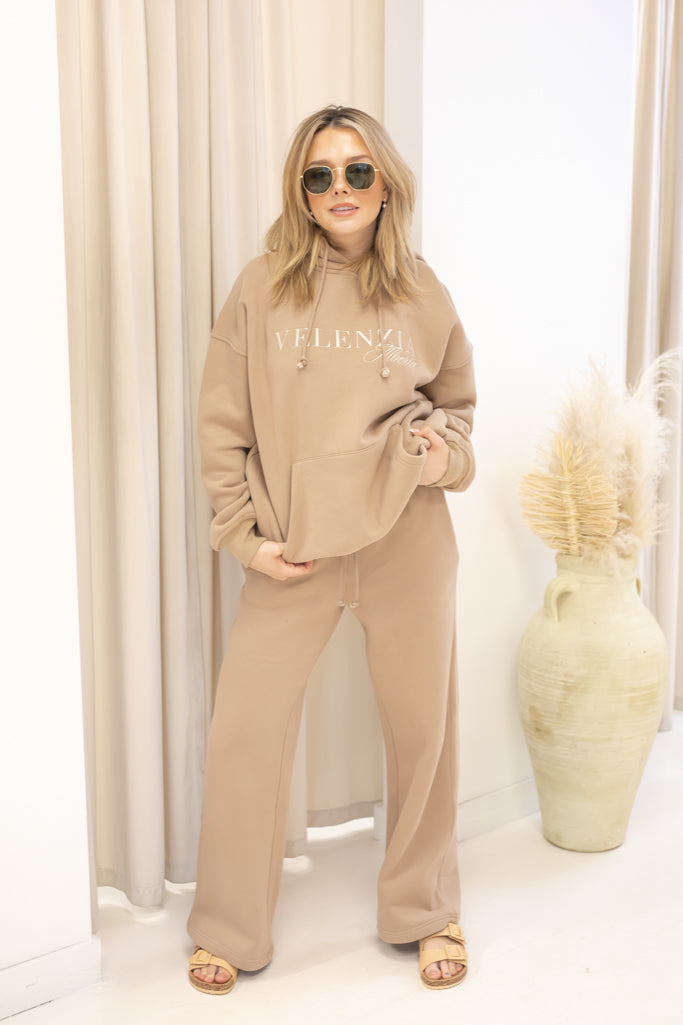 VELENZIA HOODIE SWEAT SET (NUDE) | + CURVY