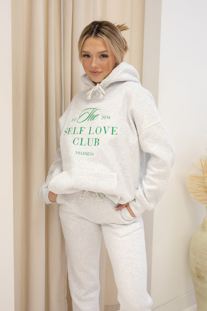 VELENZIA HOODIE SWEAT SET (GREY) | + CURVY