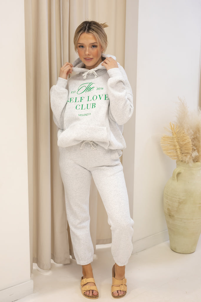 VELENZIA HOODIE SWEAT SET (GREY) | + CURVY