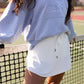 NEW SERENA TENNIS SKORT (WHITE & BLACK)