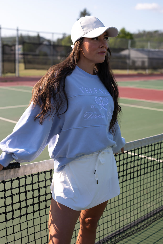 NEW VELENZIA TENNIS CLUB SWEATSHIRT (LT.BLUE)