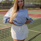 NEW SERENA TENNIS SKORT (WHITE & BLACK)