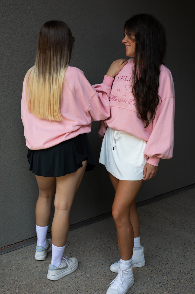 NEW VELENZIA MARTINI CLUB SWEATSHIRT (PINK)