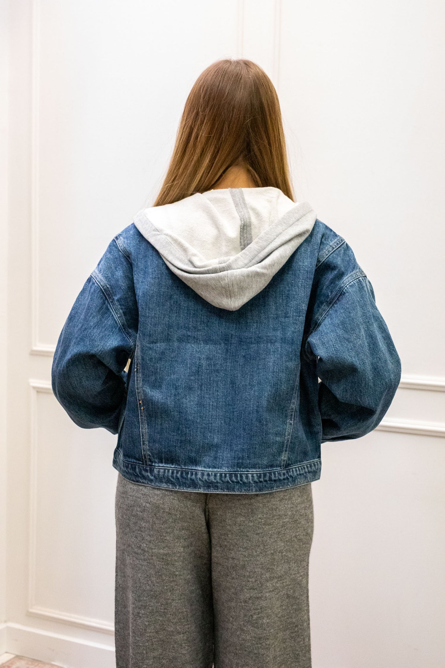 LANABELL DENIM HOODED JACKET