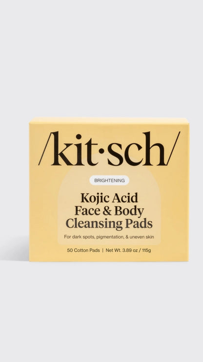 KOJIC ACID FACE &amp; BODY CLEANSING PADS | KITSCH