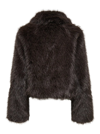 MANNY FAUX FUR (DARK BROWN) ONLY