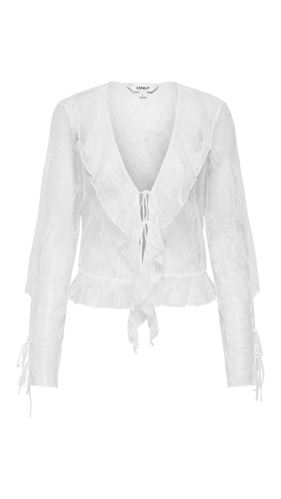 ONLCALIBEA L/S RUFFLE TOP WVN EX