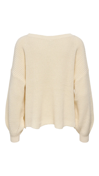 HILDE LS EMB PULLOVER EX KNT