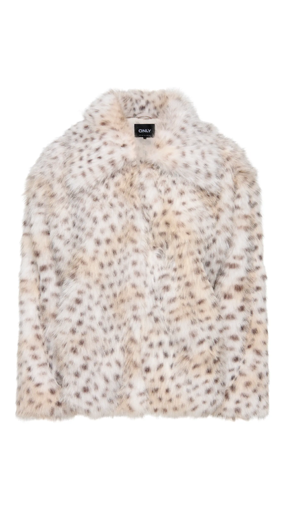 JADE ANIMAL FUR JACKET (WHITE) | ONLY