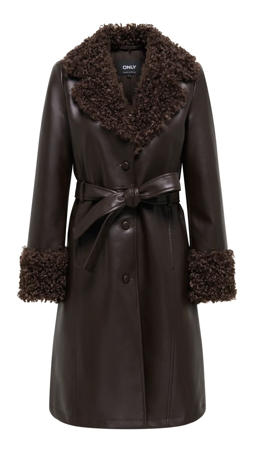 ONLMARLEE FAUX LEATHER FUR JACKET OTW