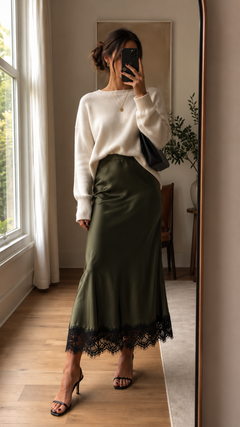 IHLACCIE MAXI SKIRT (GREEN)