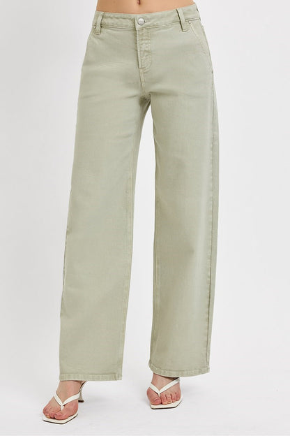 SAGE TUMMY CONTROL SLOUCHY ANKLE BAGGY PANTS