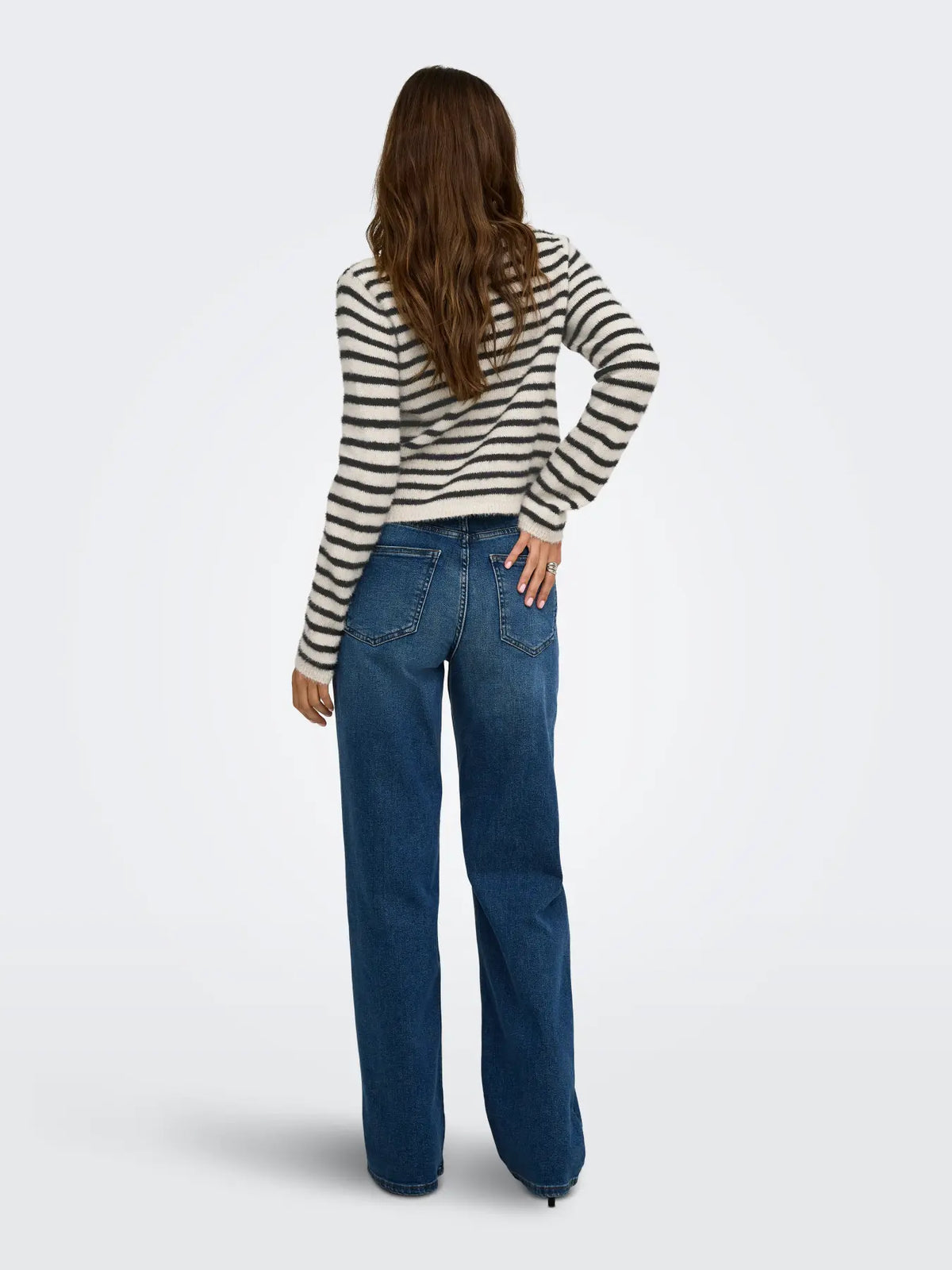 KERRY PIUMO BUTTON STRIPED CARDIGAN  | ONLY