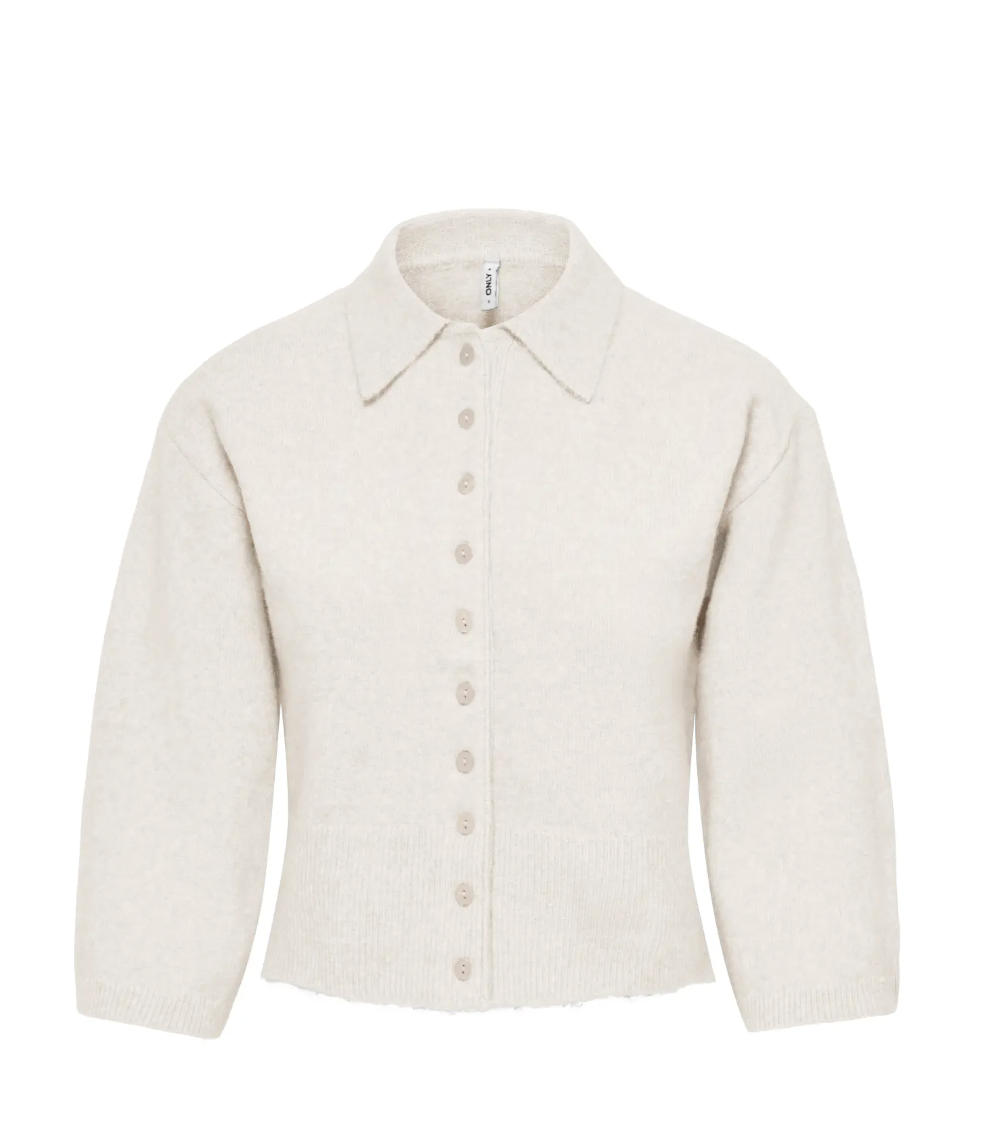 MACEY 3/4 POLO CARDIGAN SWEATER