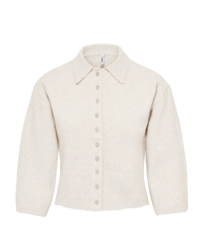 MACEY 3/4 POLO CARDIGAN SWEATER