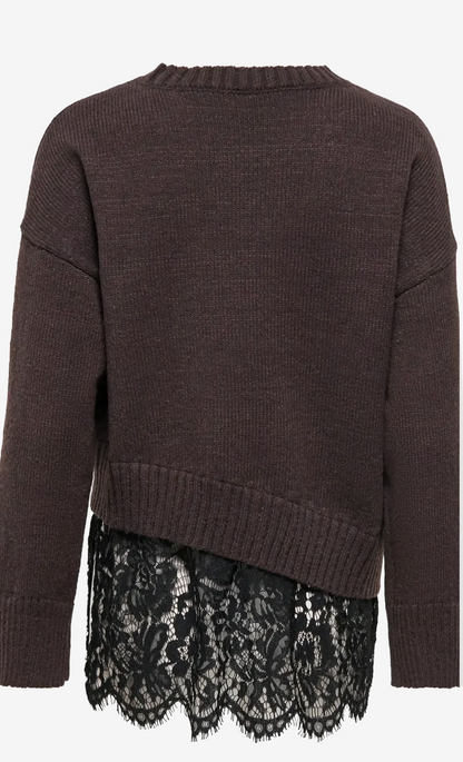 EVIE LA LACE MIX | ONLY | BROWN/BLACK