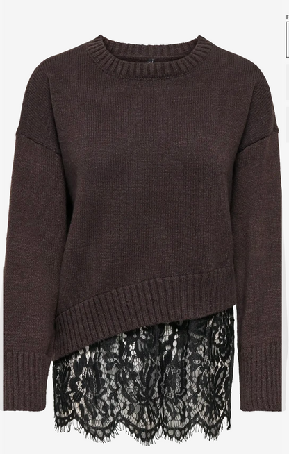EVIE LA LACE MIX | ONLY | BROWN/BLACK