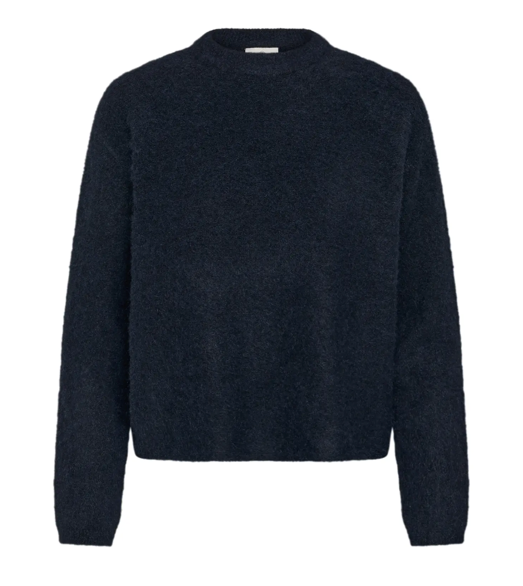 KAjordan Knit Pullover - Graphite Melange - Blue