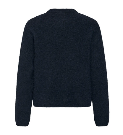 KAjordan Knit Pullover - Graphite Melange - Blue