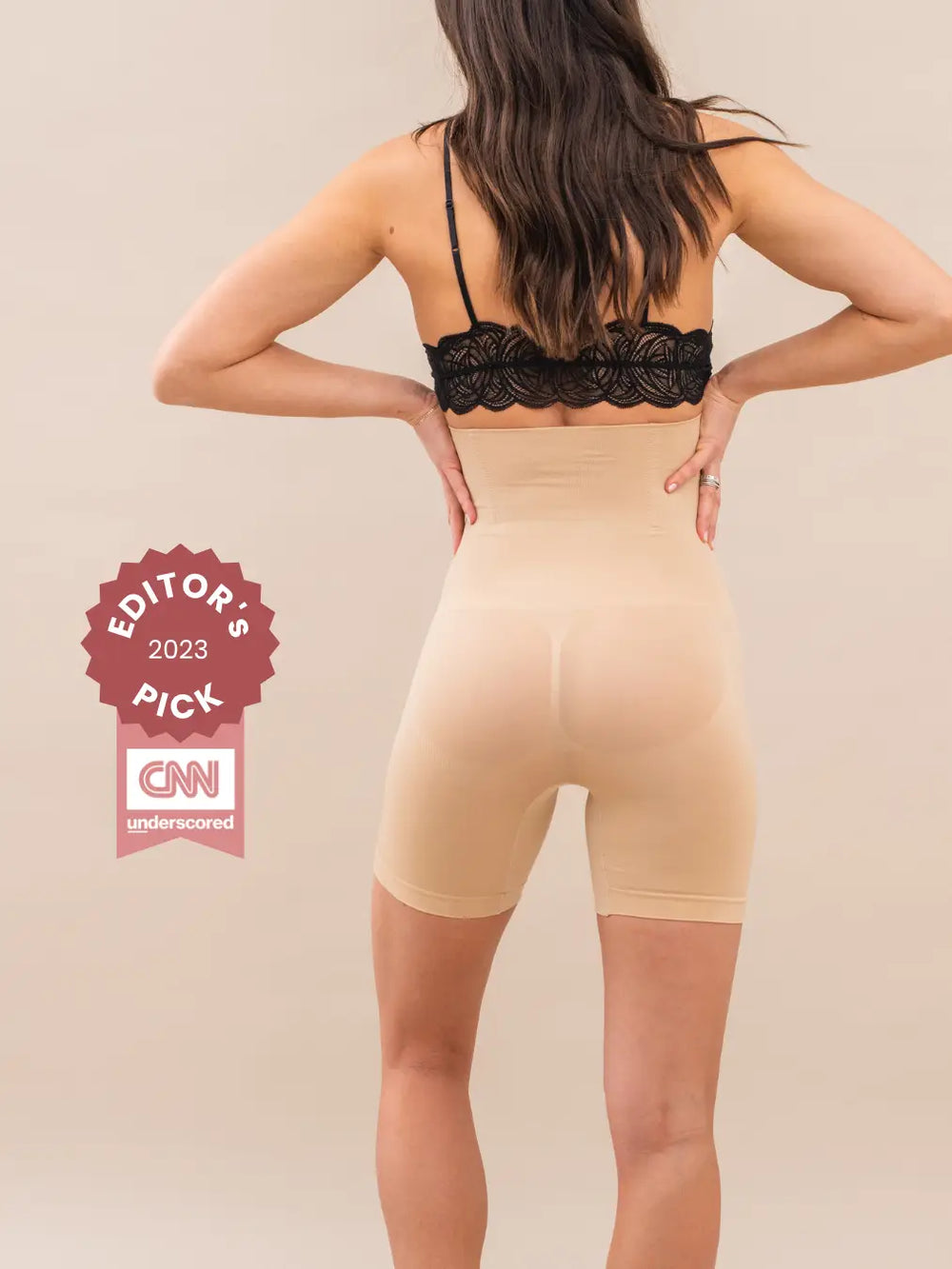 CONTOUR LIFT SHORTS (BEIGE) | SHAPE WEAR