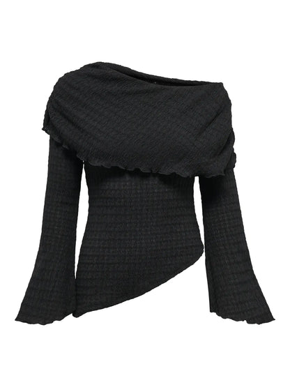 ILSE OFF SHOULDER TOP (ONLY) | BLACK