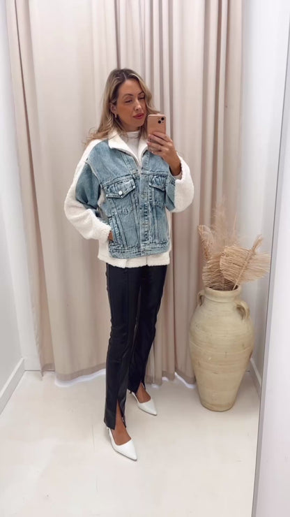 DORO MIXED SHERPA COAT