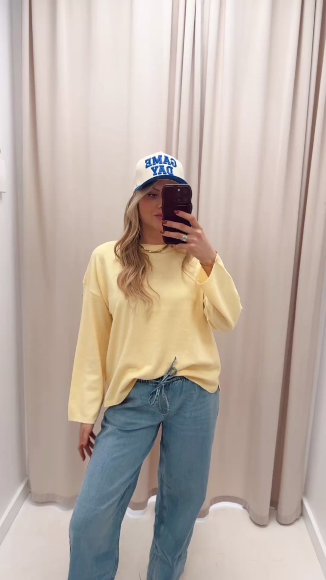 LOYAL KNIT LONG SLEEVE TOP | ONLY (YELLOW)