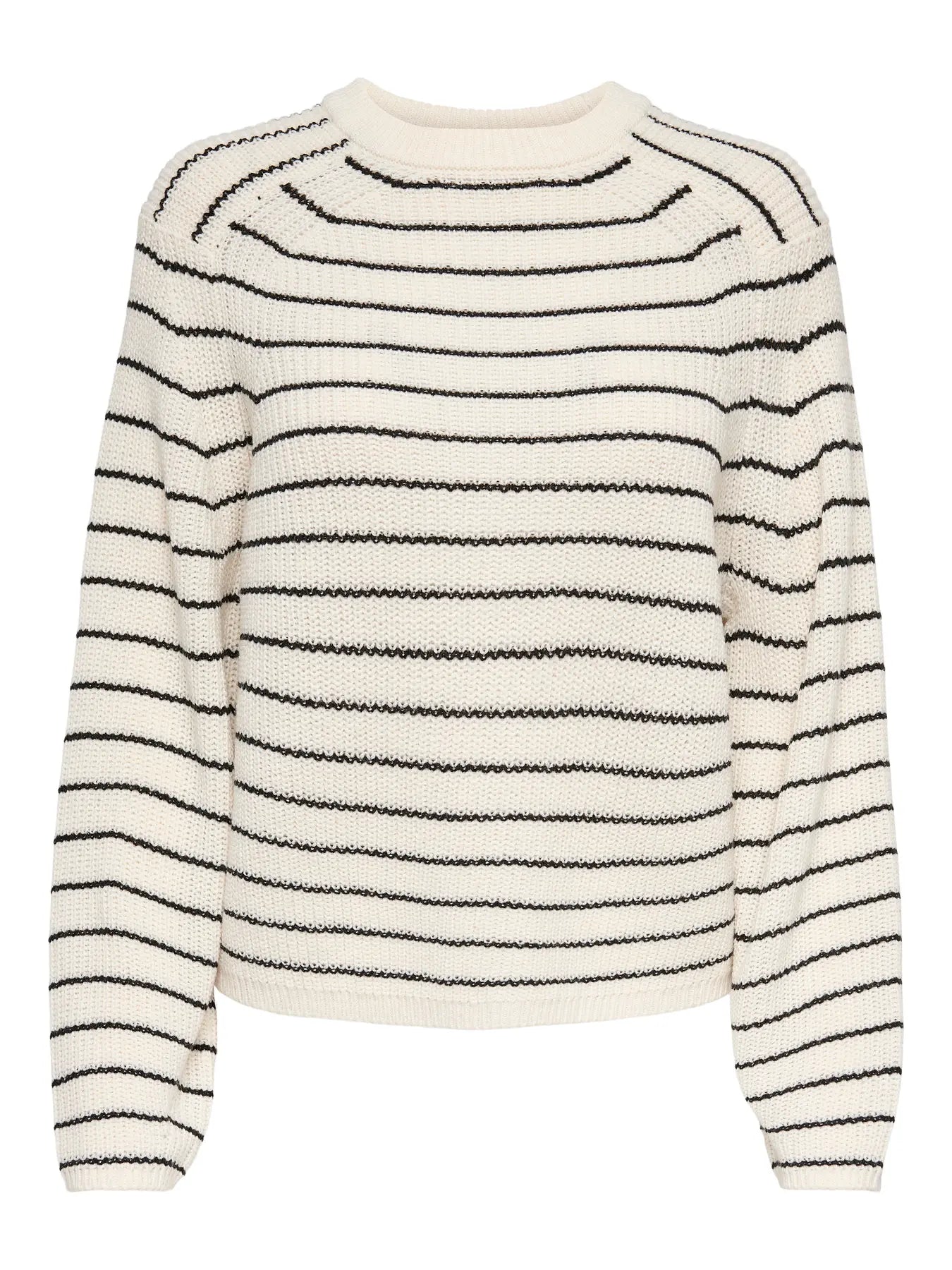 BASE STRIPE KNIT SWEATER | ONLY | XS