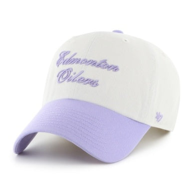 OILERS CLEAN UP BASEBALL HAT (LILAC + WHITE) | 47