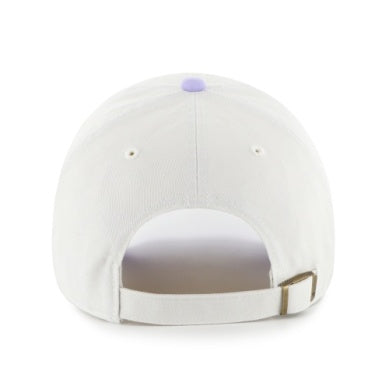 OILERS CLEAN UP BASEBALL HAT (LILAC + WHITE) | 47