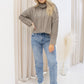 NEW DARCEY CROPPED CABLE KNIT SWEATER